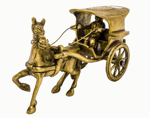 Horse and cart Statue