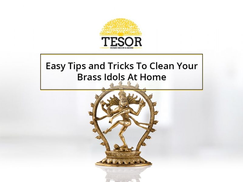 how to clean brass idols at home