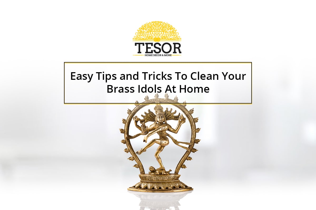 how to clean brass idols at home