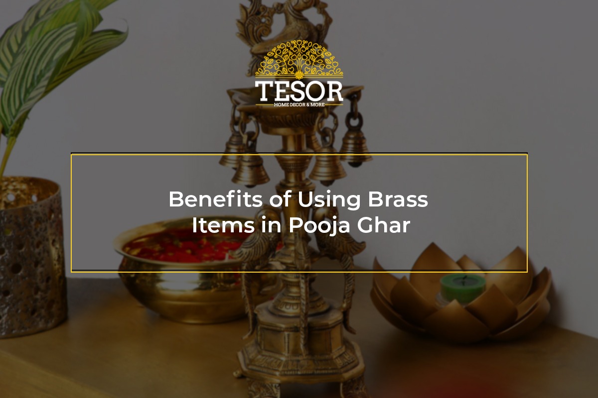 Brass Items in Pooja Ghar