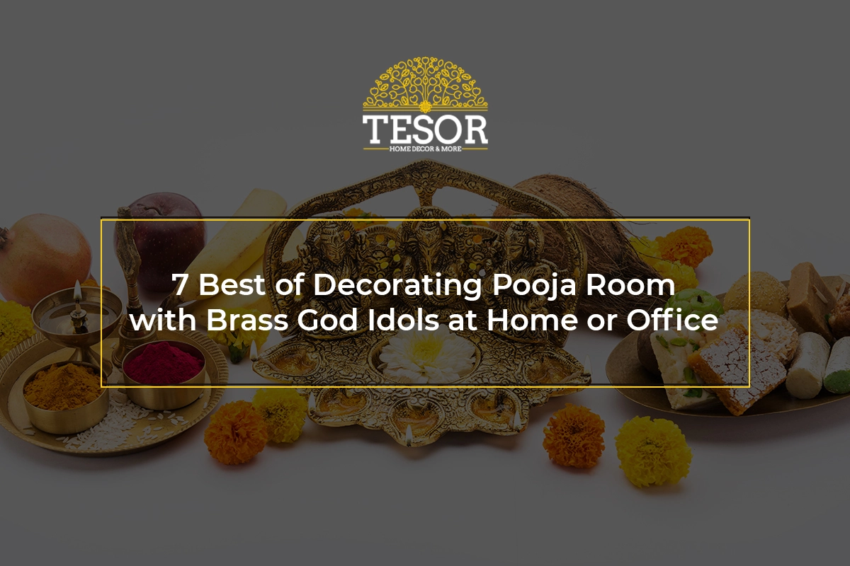 Pooja room with Brass God