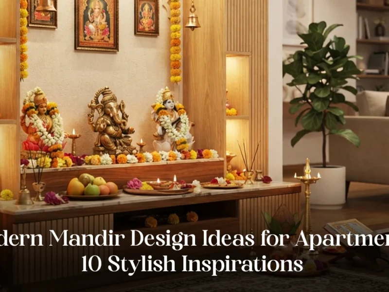 Modern Mandir Design Ideas for Apartments 10 Stylish Inspirations